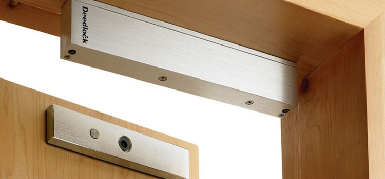 Magnetic lock installation Hollister